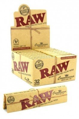 RAW Connoisseur Rolling Papers + Tips King Size