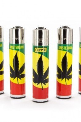 Clipper Lighter Rasta Ganja