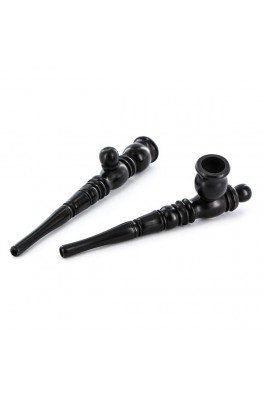 Wooden Pipe & Chillum Ebony